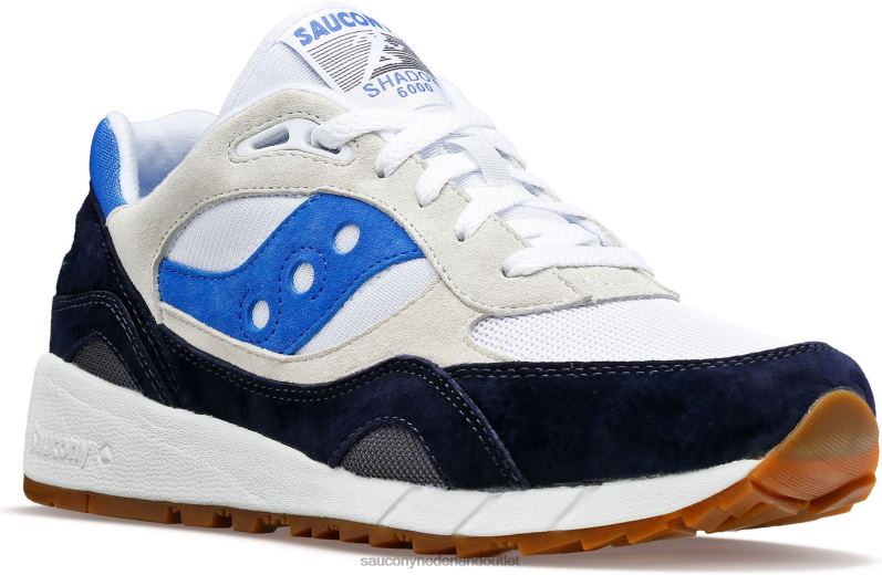 schaduw 6000 Heren Saucony64BDR227 wit/marineblauw/blauw