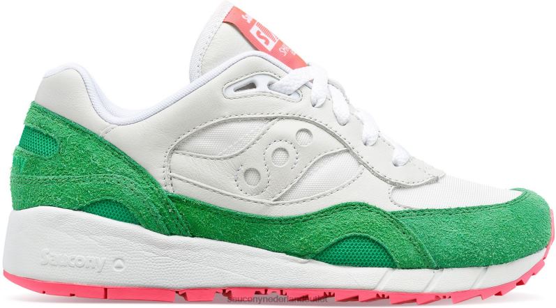 schaduw 6000 gesplitst Heren Saucony64BDR178 groen Wit