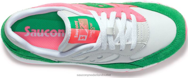 schaduw 6000 gesplitst Heren Saucony64BDR178 groen Wit