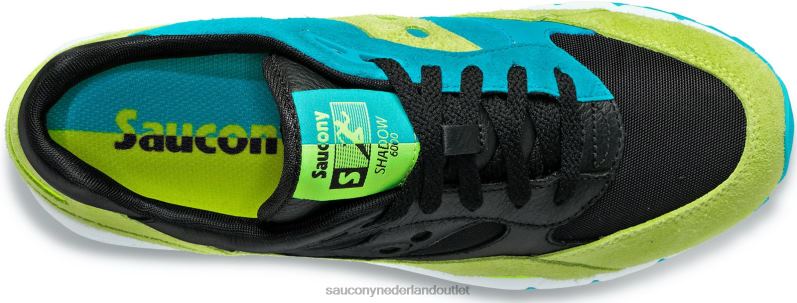 schaduw 6000 gesplitst Heren Saucony64BDR179 geel/zwart
