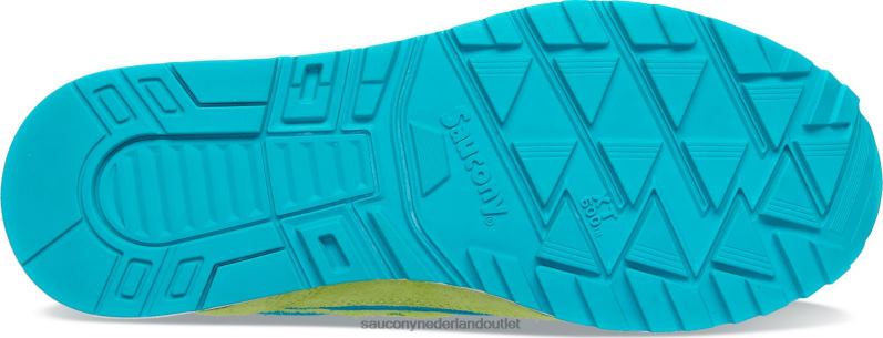 schaduw 6000 gesplitst Heren Saucony64BDR179 geel/zwart