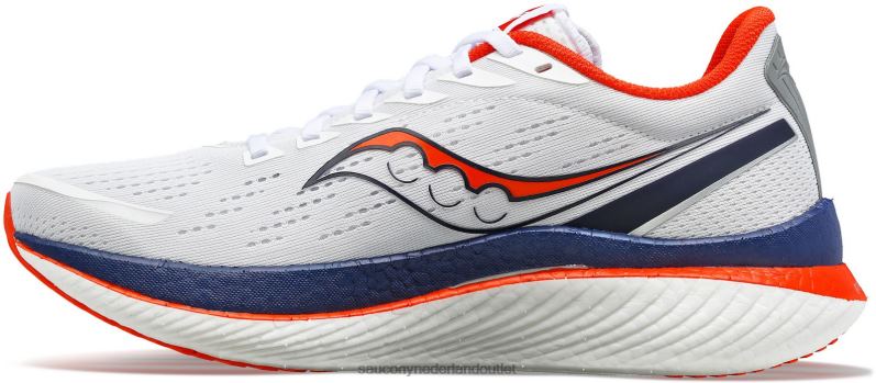 boston endorfine snelheid 3 Heren Saucony64BDR107 wit/marineblauw