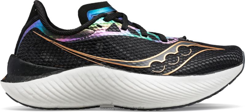 endorfine pro 3 Heren Saucony64BDR101 zwart/goudkleurig