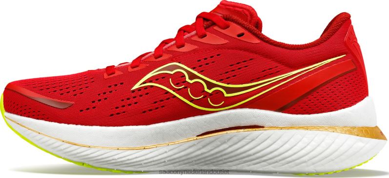 endorfine snelheid 3 Heren Saucony64BDR62 rode klaproos