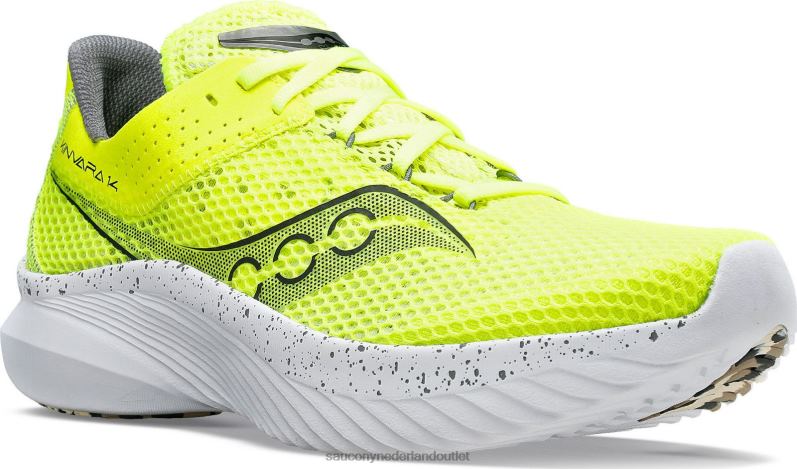 kinvara 14 Heren Saucony64BDR27 citroen/zwart