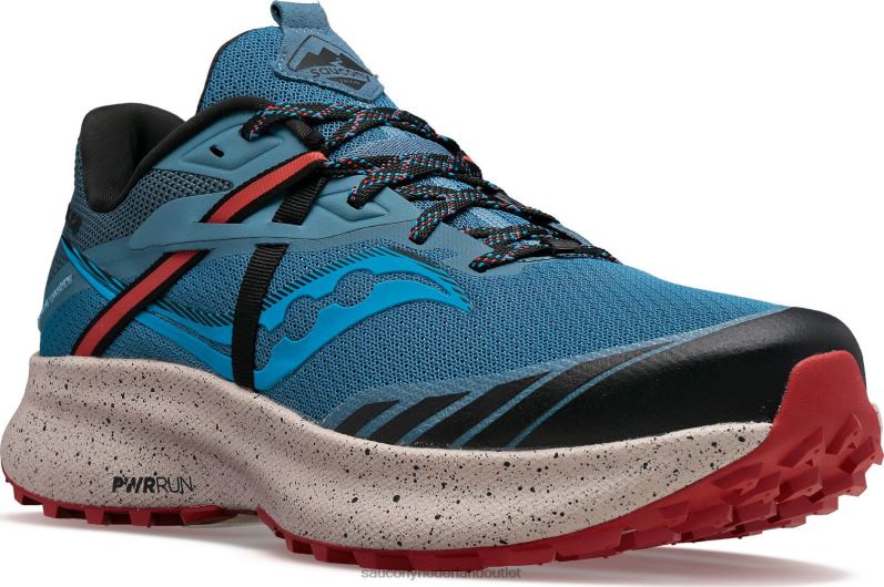 rit 15 tr Heren Saucony64BDR142 diepzee/lava