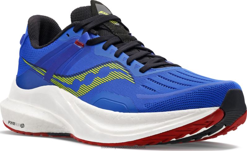 tempus Heren Saucony64BDR19 blauwe raz/zuur