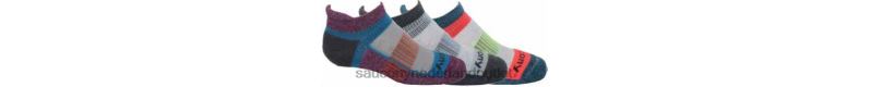 kinderen inferno 3-pack sok kinderen Saucony64BDR1040 grijze multi