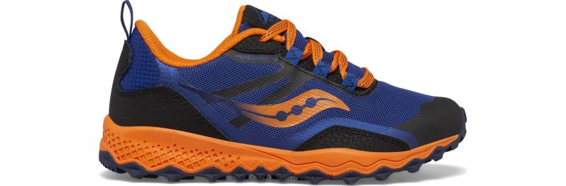 Peregrine 12 Shield-sneaker kinderen Saucony64BDR900 marine/oranje