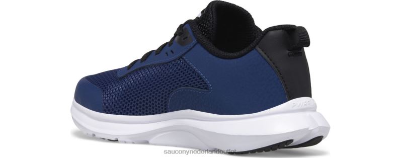 axon 3 sneaker kinderen Saucony64BDR1005 blauw Zwart