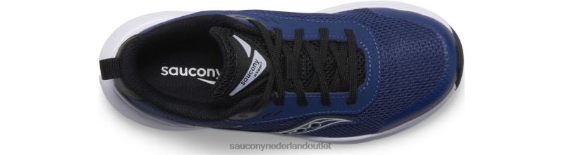 axon 3 sneaker kinderen Saucony64BDR1005 blauw Zwart