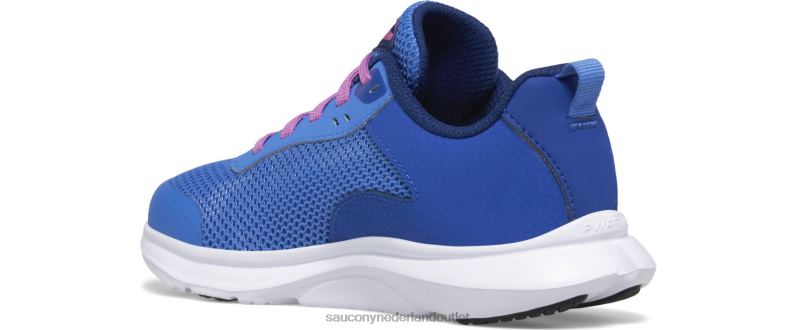 axon 3 sneaker kinderen Saucony64BDR1006 blauw licht/druif