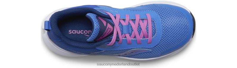 axon 3 sneaker kinderen Saucony64BDR1006 blauw licht/druif