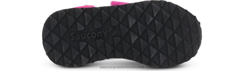 babyjazz sneaker met klittenband kinderen Saucony64BDR994 magenta