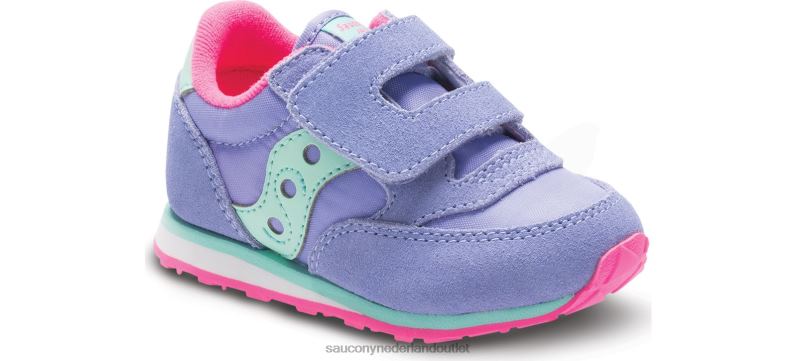 babyjazz sneaker met klittenband kinderen Saucony64BDR996 maagdenpalm