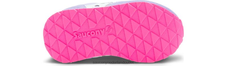 babyjazz sneaker met klittenband kinderen Saucony64BDR996 maagdenpalm