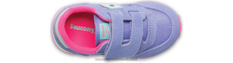 babyjazz sneaker met klittenband kinderen Saucony64BDR996 maagdenpalm