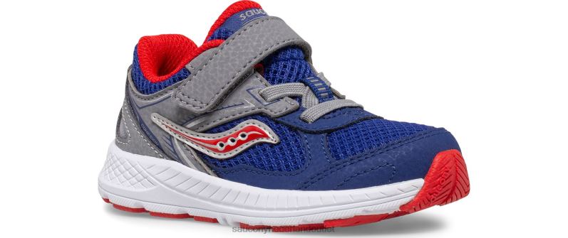 cohesie 14 a/c jr. sneaker kinderen Saucony64BDR922 marine/rood