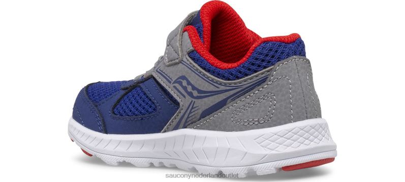cohesie 14 a/c jr. sneaker kinderen Saucony64BDR922 marine/rood