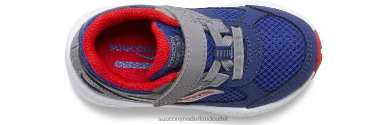 cohesie 14 a/c jr. sneaker kinderen Saucony64BDR922 marine/rood
