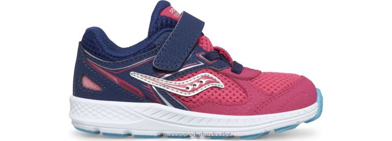 cohesie 14 a/c jr. sneaker kinderen Saucony64BDR923 roze/marineblauw