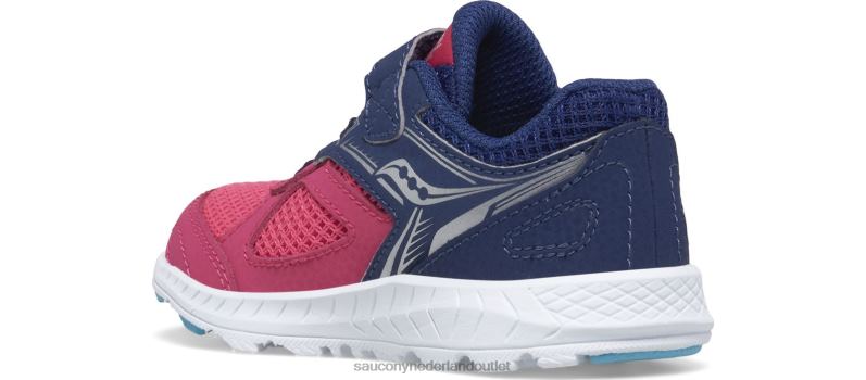 cohesie 14 a/c jr. sneaker kinderen Saucony64BDR923 roze/marineblauw
