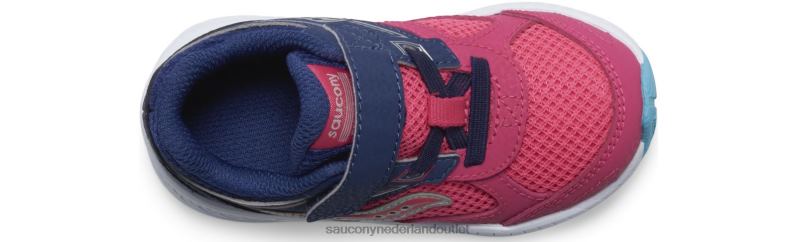 cohesie 14 a/c jr. sneaker kinderen Saucony64BDR923 roze/marineblauw