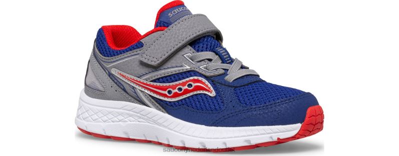 cohesie 14 a/c sneaker kinderen Saucony64BDR912 marine/rood