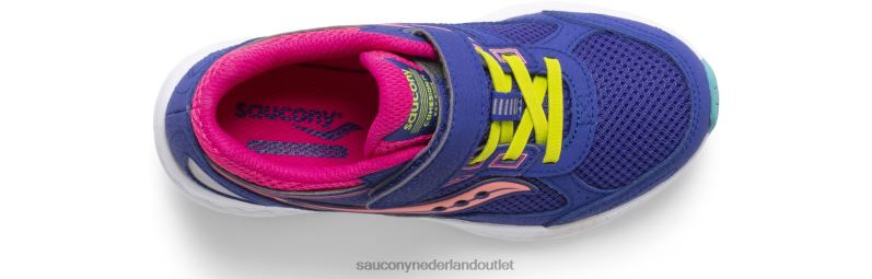 cohesie 14 a/c sneaker kinderen Saucony64BDR915 blauw/multi