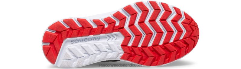 cohesie 14 vetersneaker kinderen Saucony64BDR924 marine/rood