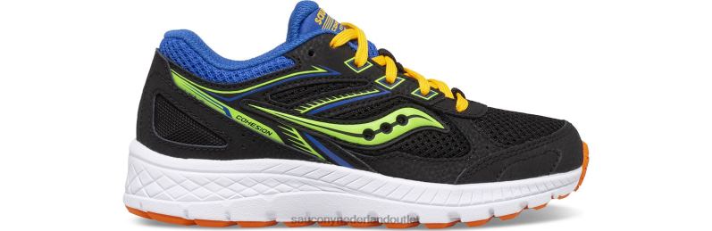 cohesie 14 vetersneaker kinderen Saucony64BDR927 zwart/multi