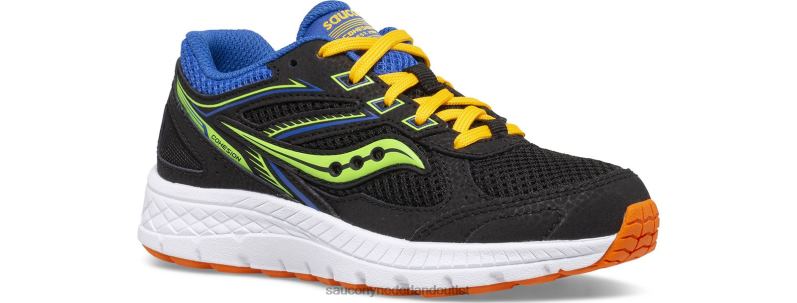 cohesie 14 vetersneaker kinderen Saucony64BDR927 zwart/multi