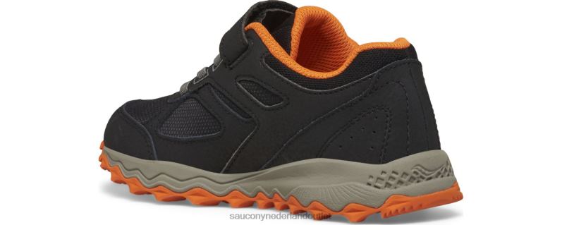 cohesie tr14 a/c sneaker kinderen Saucony64BDR973 zwart/oranje