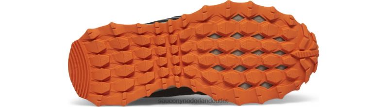 cohesie tr14 a/c sneaker kinderen Saucony64BDR973 zwart/oranje