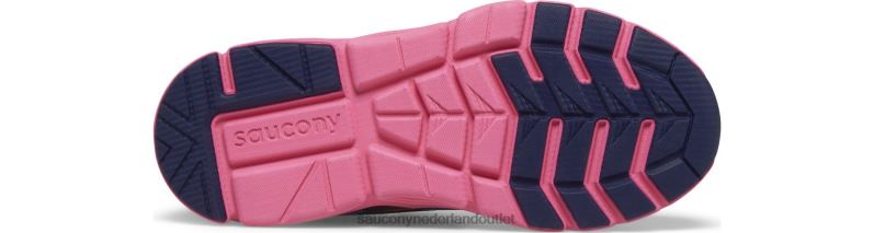 flash 3.0 a/c-sneaker kinderen Saucony64BDR975 neon/blauw/roze