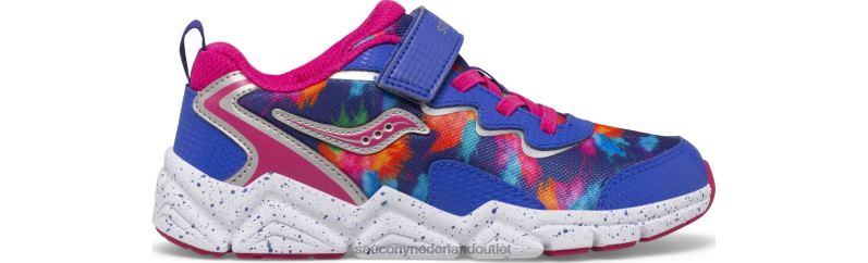 flash 3.0 a/c-sneaker kinderen Saucony64BDR978 blauw/roze