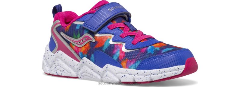 flash 3.0 a/c-sneaker kinderen Saucony64BDR978 blauw/roze