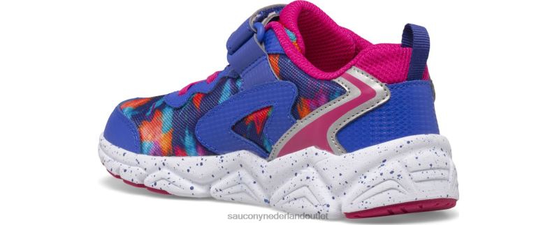 flash 3.0 a/c-sneaker kinderen Saucony64BDR978 blauw/roze