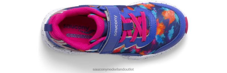 flash 3.0 a/c-sneaker kinderen Saucony64BDR978 blauw/roze