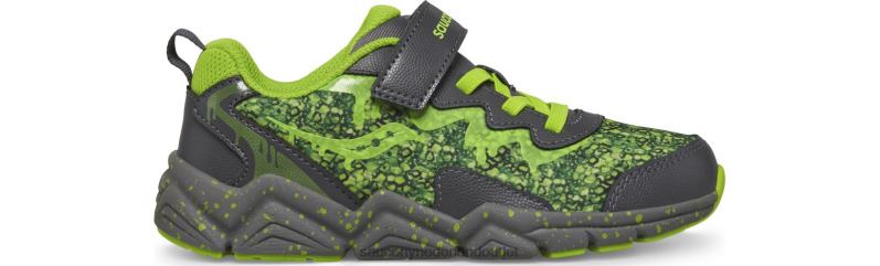 flash 3.0 a/c-sneaker kinderen Saucony64BDR979 grijs/slijm