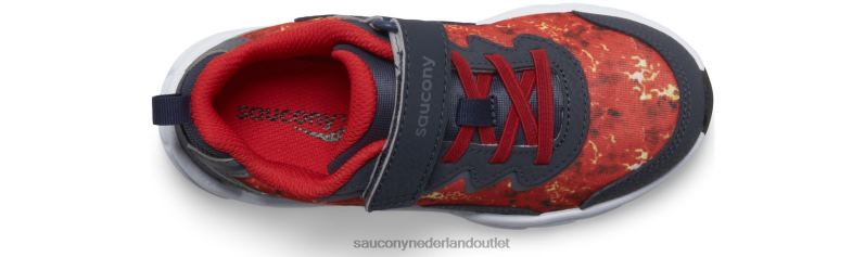 flash 3.0 a/c-sneaker kinderen Saucony64BDR980 marine/lava