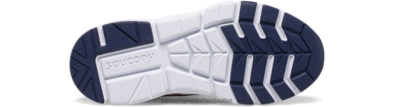 flash 3.0 a/c-sneaker kinderen Saucony64BDR981 marine/oranje