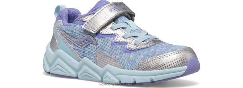 flash 3.0 a/c-sneaker kinderen Saucony64BDR982 zilver/paars