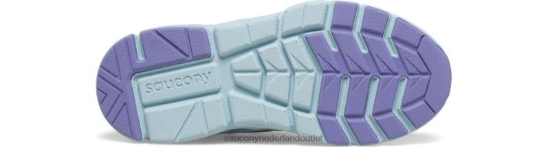 flash 3.0 a/c-sneaker kinderen Saucony64BDR982 zilver/paars