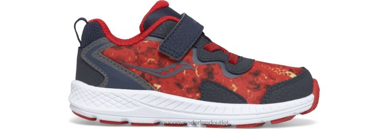 flitser 3.0 a/c jr. sneaker kinderen Saucony64BDR1031 marine/lava