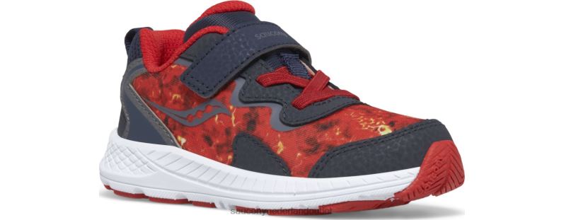 flitser 3.0 a/c jr. sneaker kinderen Saucony64BDR1031 marine/lava