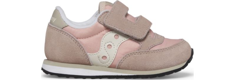jazz klittenband sneaker kinderen Saucony64BDR950 grijs/blush/crème