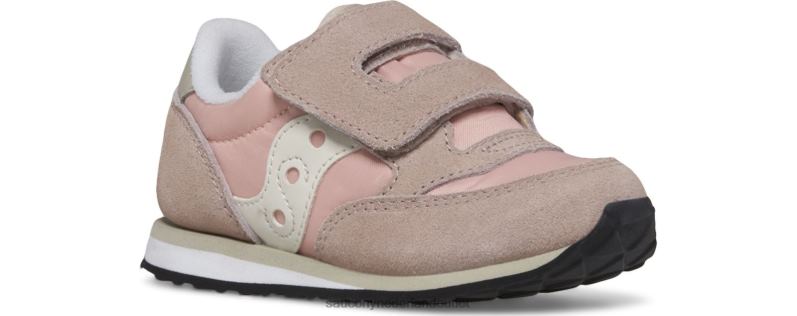 jazz klittenband sneaker kinderen Saucony64BDR950 grijs/blush/crème