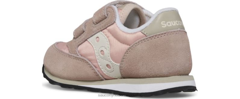 jazz klittenband sneaker kinderen Saucony64BDR950 grijs/blush/crème