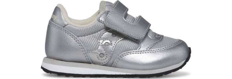 jazz klittenband sneaker kinderen Saucony64BDR955 zilver